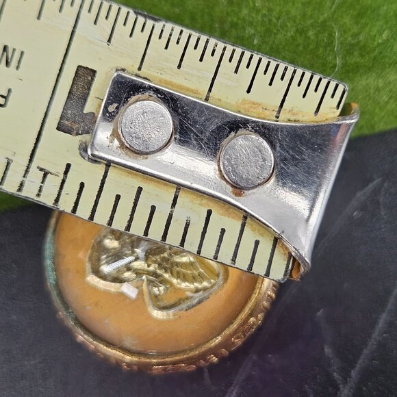 Rare Vintage Girl Scout Pendant Necklace Jewely Membership Double Sided Uniform - Picture 7 of 9